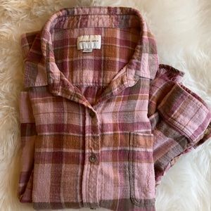 American Eagle Distressed Flannel